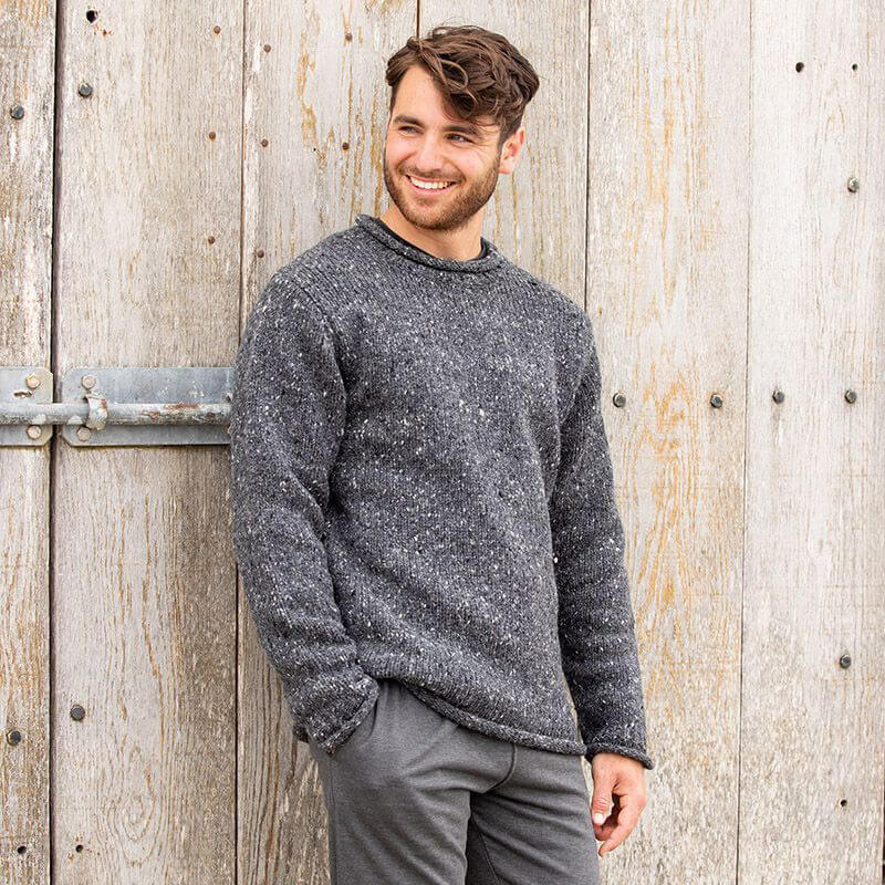 Crew Neck Sweater Charcoal Small