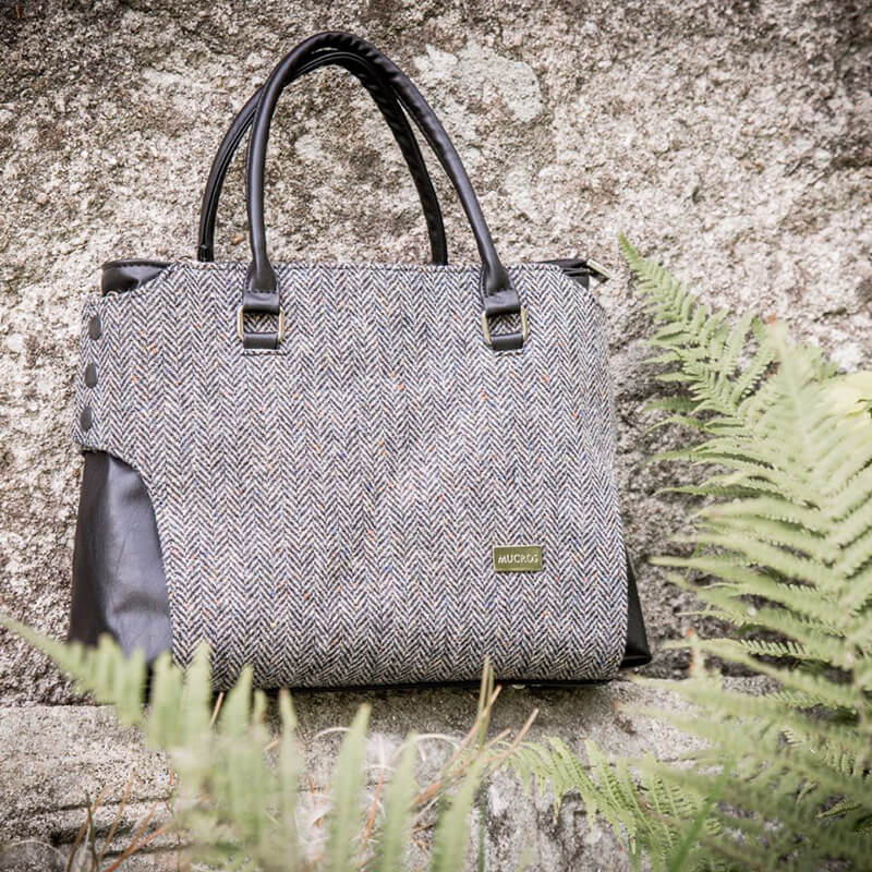 The Emily Tweed Bag Gray One Size