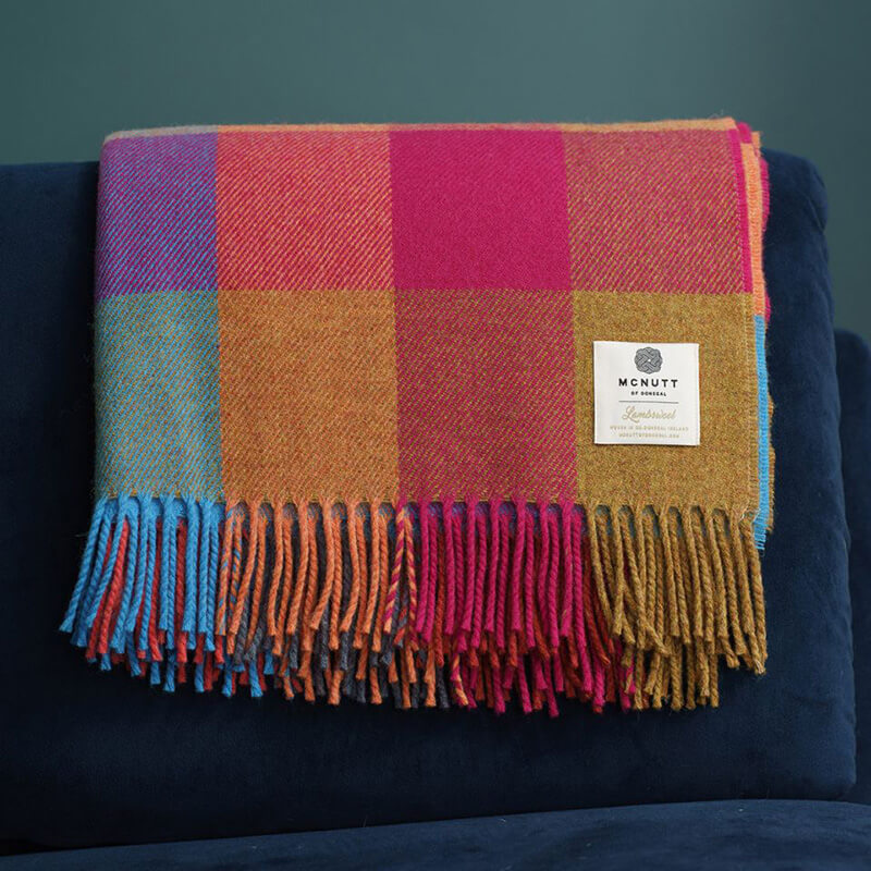 McNutt Red Lambswool Throw