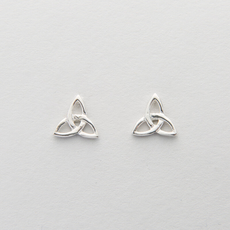 Silver Celtic Trinity Knot Earrings
