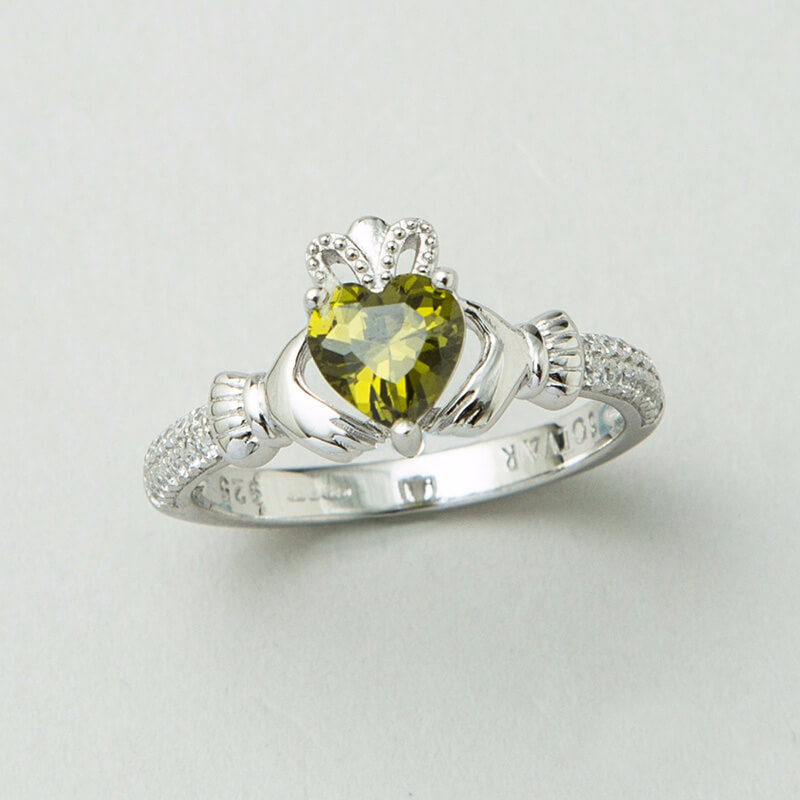 The Claddagh Birthstone Ring August Size 9